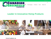 Tablet Screenshot of canadiangreenfield.com